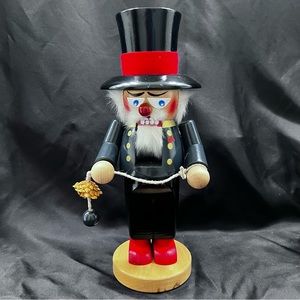 STEINBACH GERMAN Handmade Wood NUTCRACKER Original Volkskunst Germany 12”‎ - Vtg